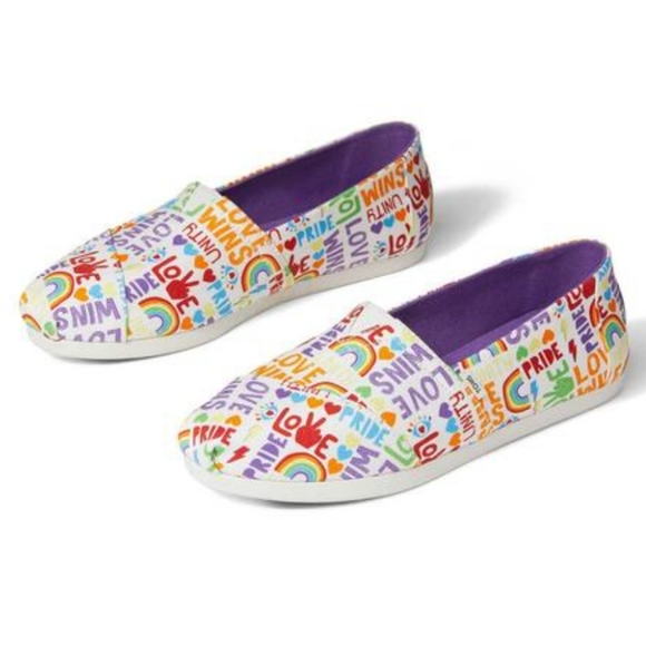 👣TOMS ❤️💕Alparagata Multi Unity Love - Picture 1 of 13